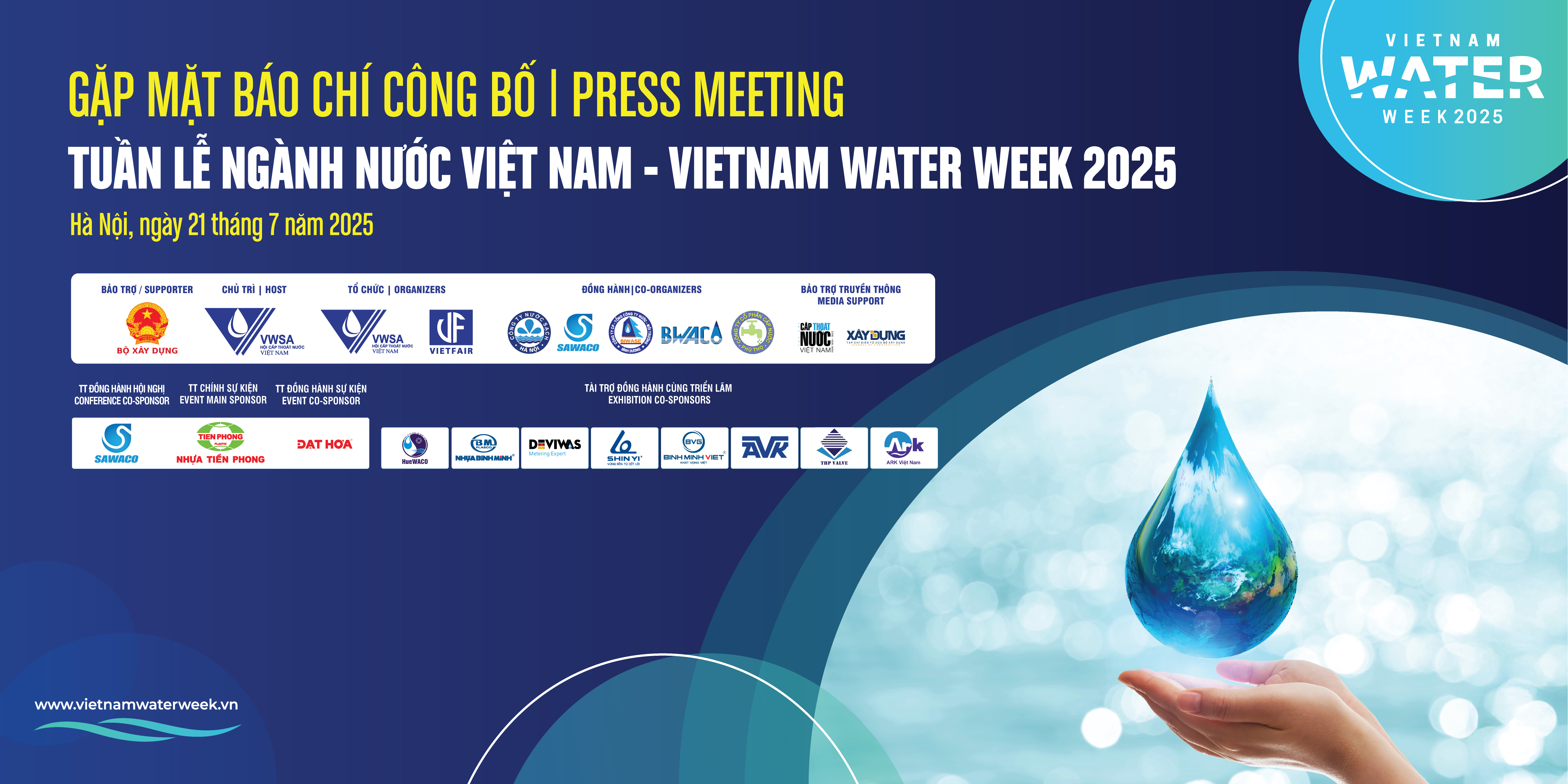 Thông tin báo chí công bố sự kiện Tuần lễ ngành Nước Việt Nam - Vietnam Water Week 2025